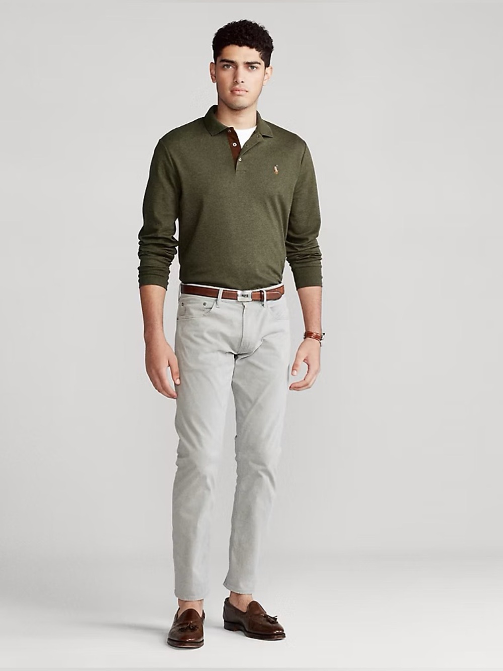 Polo Ralph Lauren Preppy Varick Slim Straight-Leg Men’s Chinos 34/30
